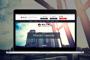 Корпоративный сайт Alpa Construction