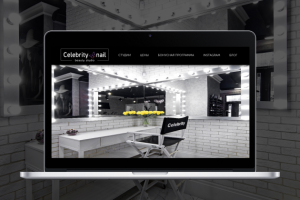 Корпоративный сайт сети салонов красоты Celebrity nail