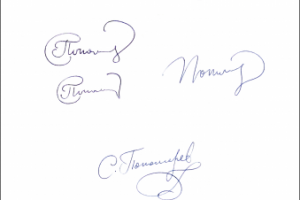 разработка подписи