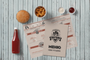 Разработка меню для гастро бара "ОВЕРТАЙМ" г.Калуга