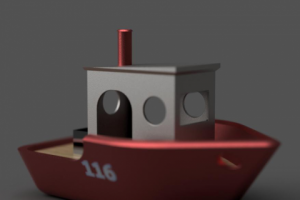 3D модель кораблика