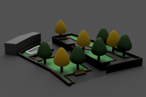 3D модель парка