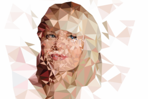 полигональный портрет в illustrator