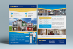 Листовка для производителя солнцеводов Solarway