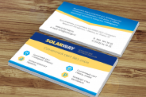 Визитка для компании Соларвэй