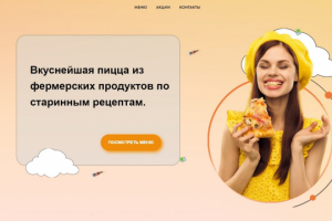 Интернет-магазин на нулевых блоках по продаже пиццы