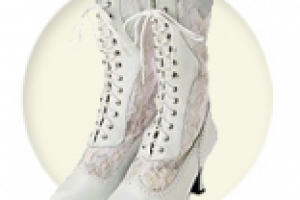 Свадебная обувь. Сапожки.