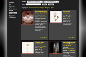 Разработка дизайна для магазина люстр (ayvazov-light.ru)Разрабо