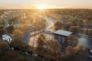 Визуализация коттеджного поселка