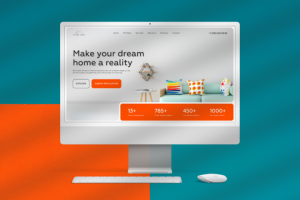 Сайт студии дизайна интерьера FutureHome