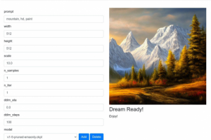 Веб-сервис Stable Diffusion для Google Cloud