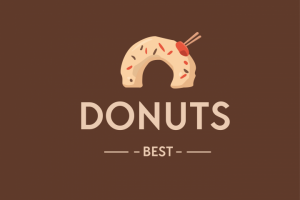 Логотип магазина пончиков