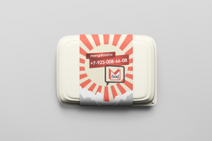 Оформление упаковки для суши и пиццы