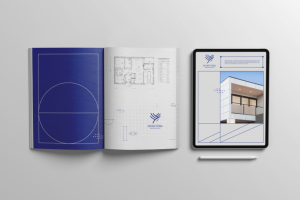 Элементы айдентики в проекте бренд-бука для архитектурного бюро