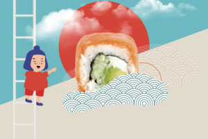 Фирменная айдентика для доставки суши