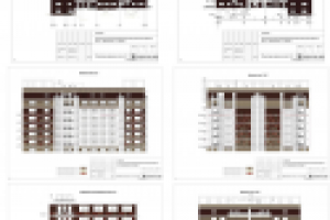 Фасад жилого дома в Одинцове