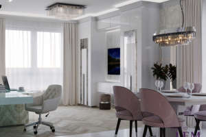 70 м2. Современная классика. Новостройка. Москва.