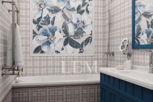 Комбинированный загородный одноэтажный дом (клинкер, бревно).