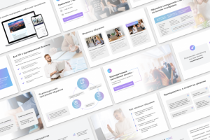 Дизайн презентации для языковой онлайн-школы Toki