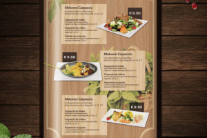 Меню для ресторана Waldblick