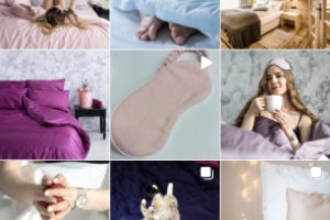 Визуальное оформление аккаунта с постельным бельем