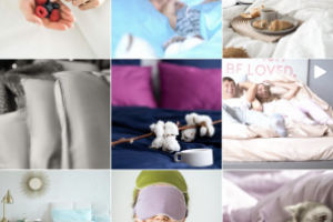 Визуальное оформление аккаунта с постельным бельем