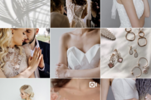 Визуальное оформление страницы свадебного салона