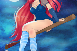 Разработка женского персонажа- ведьмы + фон