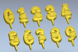 Свечи с тортиками