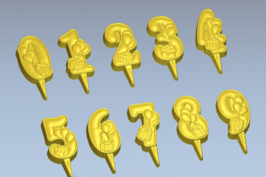 Свечи тортовые с подарками