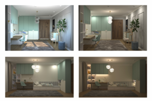 Визуализация детской комнаты в программе 3Ds max