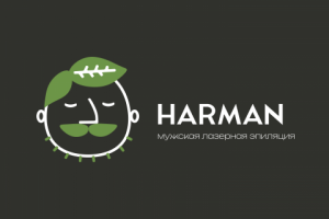 Логотип для студии мужской лазерной эпиляции