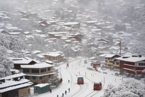 Снежный город