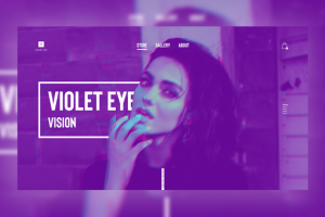 Дизайн промо сайта для casual брэнда Violet