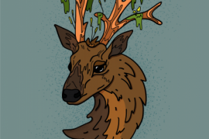 2d Персонаж Олень