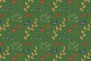 Паттерн обои принт Птички