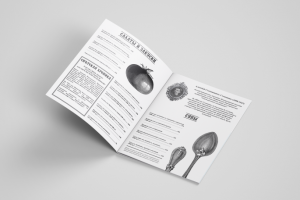 Меню для кафе-галереи "Степановъ"