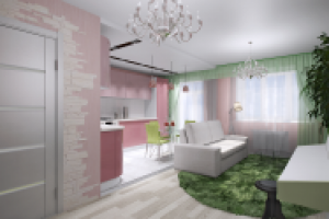 Гостинная-кухня