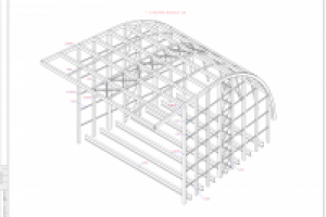 Конструкция металлического парковой сцены