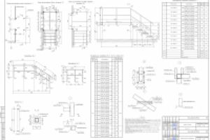 Конструкция металлической лестницы