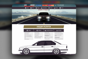 Сайт на WordPress под ключ для автосервиса BMW