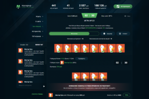 Дизайн для рулетки CS:GO в PSD + верстка