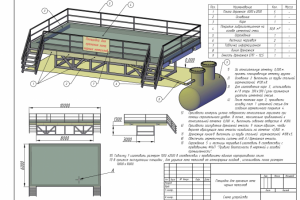 Схема устройства площадки для сбора металлов