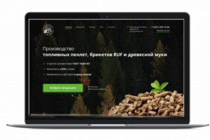 Веб дизайн для компании по производству биотоплива.