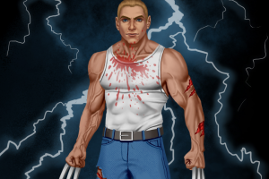 Дизайн персонажа в полу-реалистичном стиле.