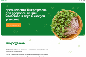 Интернет-магазин для продажи микрозелени