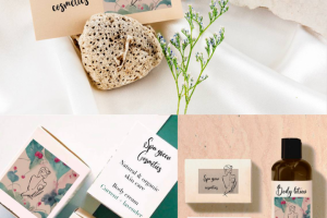 Логотип и этикетка для бренда косметики