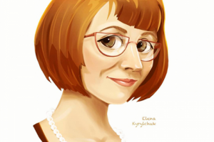 Потрет-аватар женщины