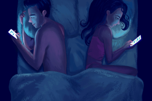 Иллюстрация об отношениях в паре