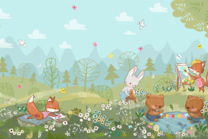 Иллюстрации с милыми животными